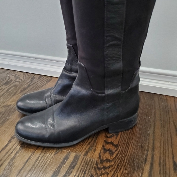 Nine West Black High Boots Size 9.5 - Picture 2 of 8